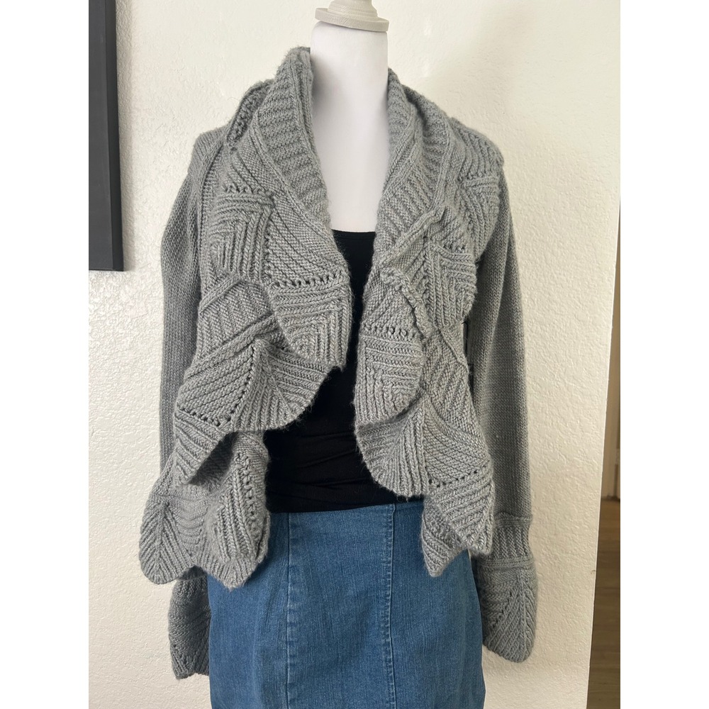 BCBGMaxAzria Gray Knit Cardigan